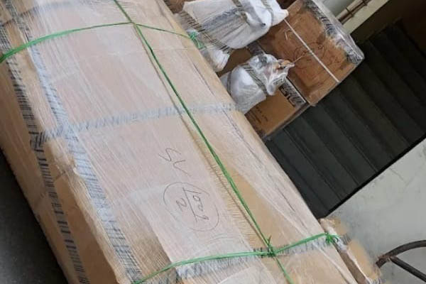 Loading household items into moving truck